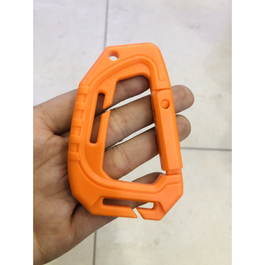 Móc Carabiner Nhựa Siêu Nhẹ EDC Lớn 9mm  móc khóa - móc treo balo - móc treo đồ dã ngoại - dã ngoại