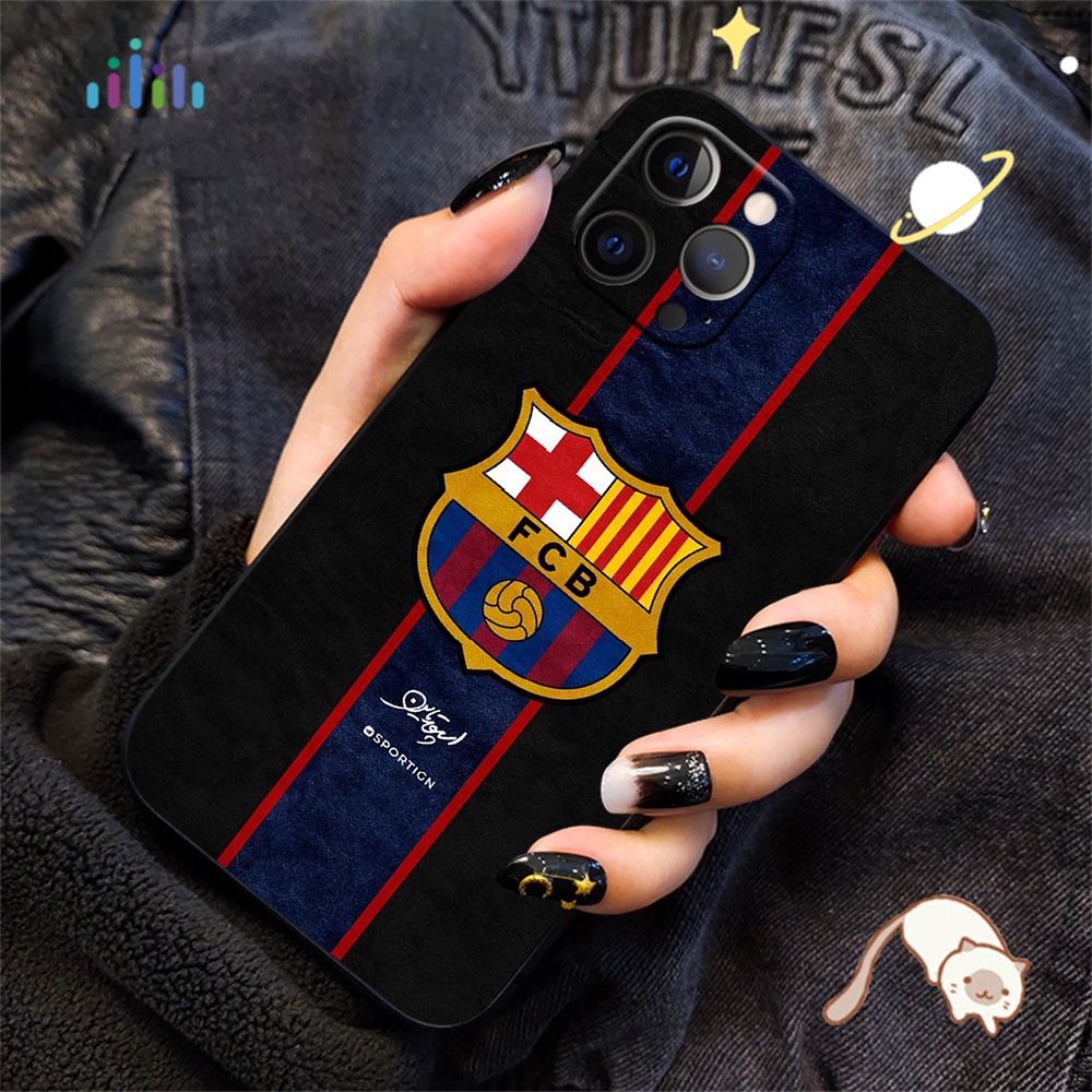 Ốp Điện Thoại Mềm Hình FC Barcelona LU42 Cho iPhone 12 Mini 11 Pro Max 12mini