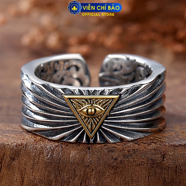 Nhẫn bạc nam Thiên Nhãn chất liệu bạc Thái 925 thời trang phụ kiện trang sức Viễn Chí Bảo N101142x