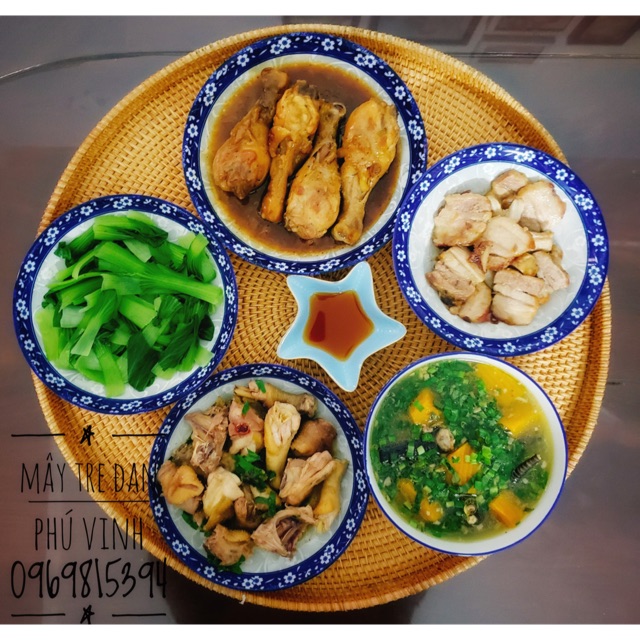 Mâm mây ảnh thật shop tự chụp||Mâm mây, mâm tre bày món ăn decor chụp hình | Decor nhà bếp