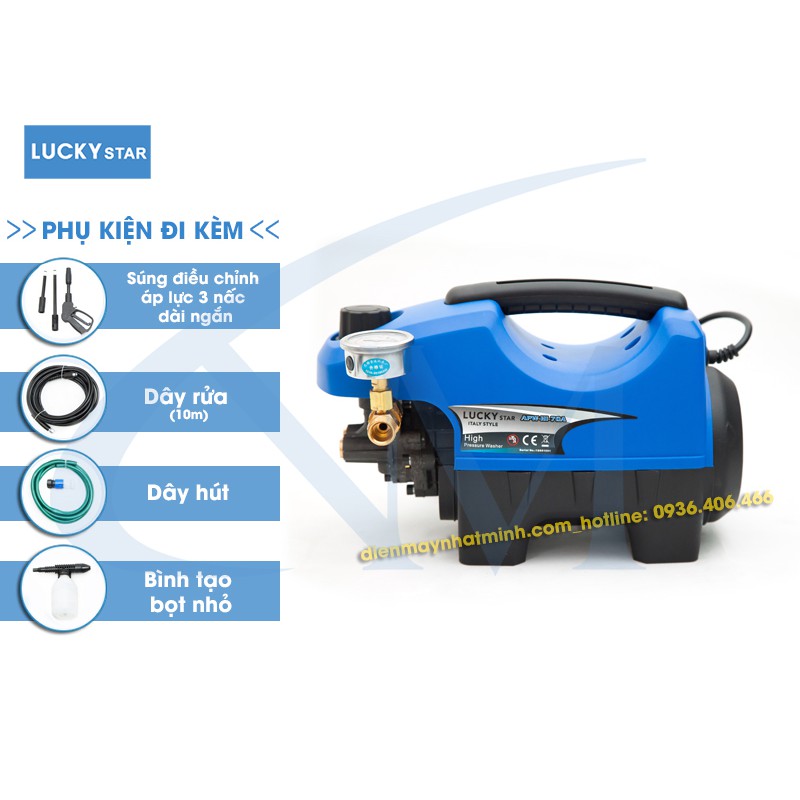 Máy phun rửa áp lực cao LUCKY STAR APW-HI-70A công suất 1400w