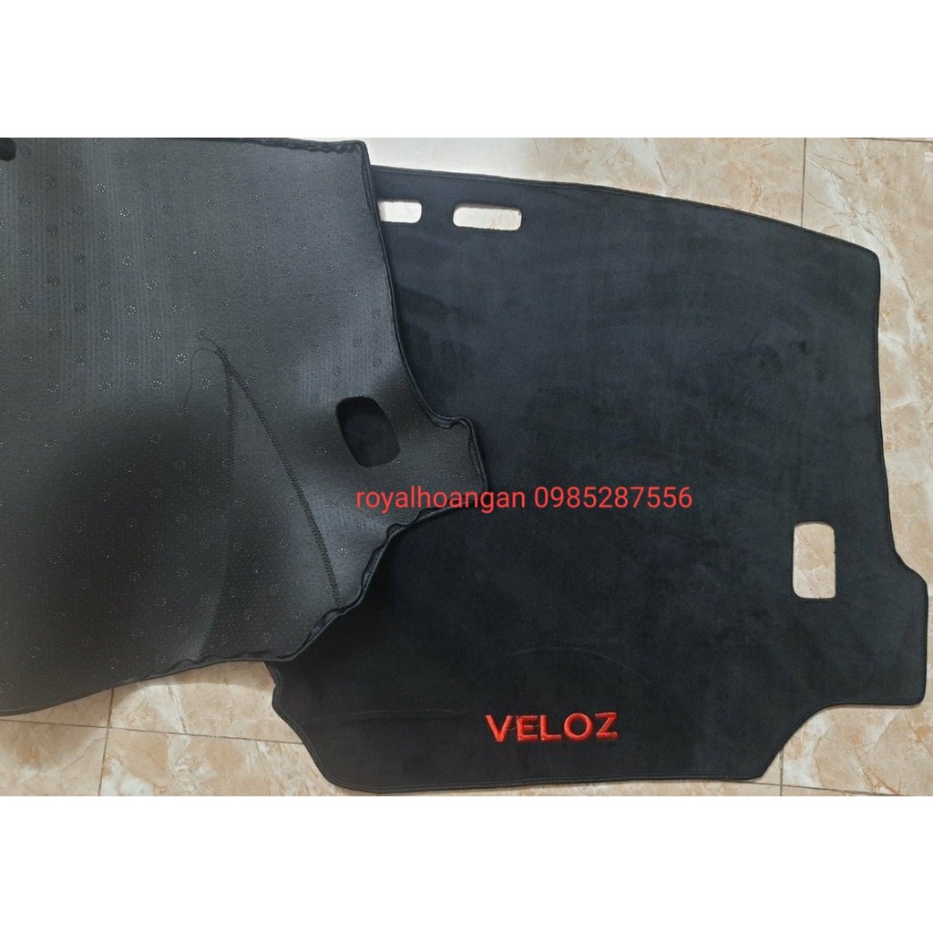 veloz cross, Thảm taplo VELOZ CROSS bằng nhung 3 lớp hoặc Da Cacbon