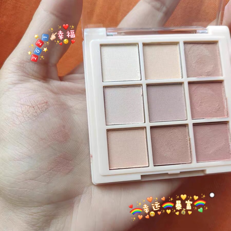 [Hàng mới về] Bảng Phấn Trang Điểm Mắt 9 Ô Màu Thời Thượng | BigBuy360 - bigbuy360.vn