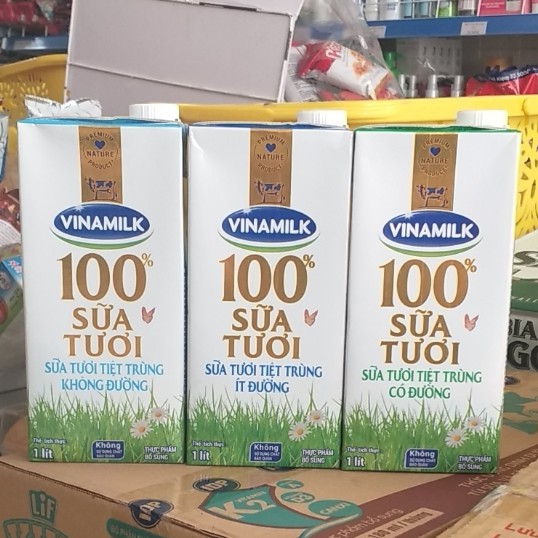 Sữa tươi tiệt trùng Vinamilk hộp 1 lít