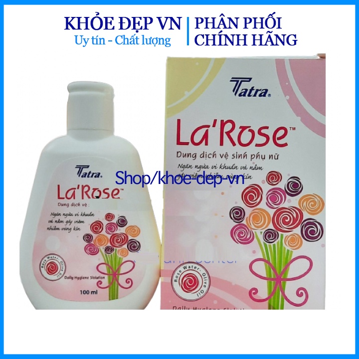 Dung dịch vệ sinh phụ nữ La'srose làm sạch, khử mùi, ngăn ngừa vi khuẩn- Chai 100ml