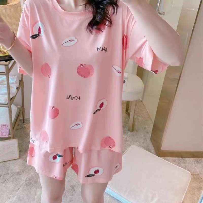 Bộ thun đùi nữ hoạ tiết hoạt hình dễ thương