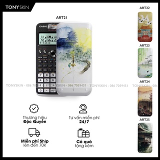 Skin dán máy tính casio in hình art bộ 5 artb5