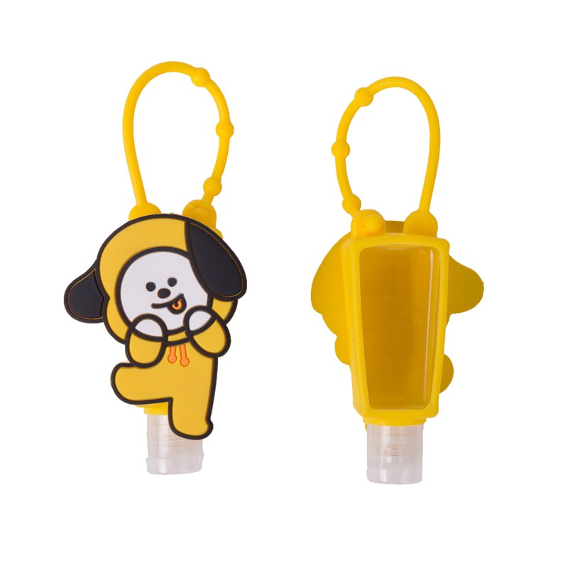 Bình đựng nước rửa tay silicon in hình BT21 30ml