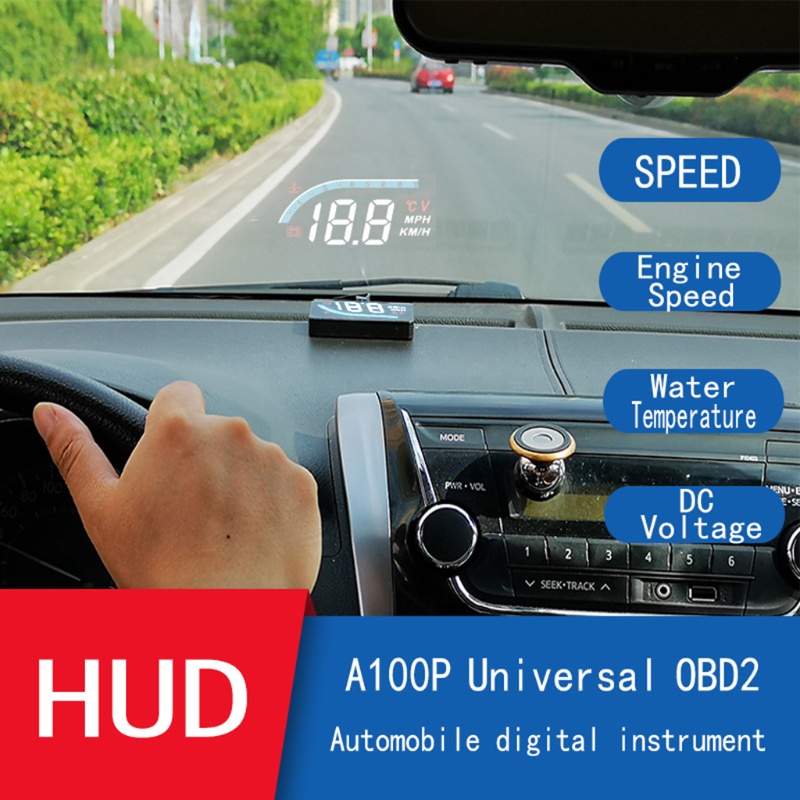 Đồng hồ đo tốc độ nước và điện áp HUD OBD2 cho xe hơi