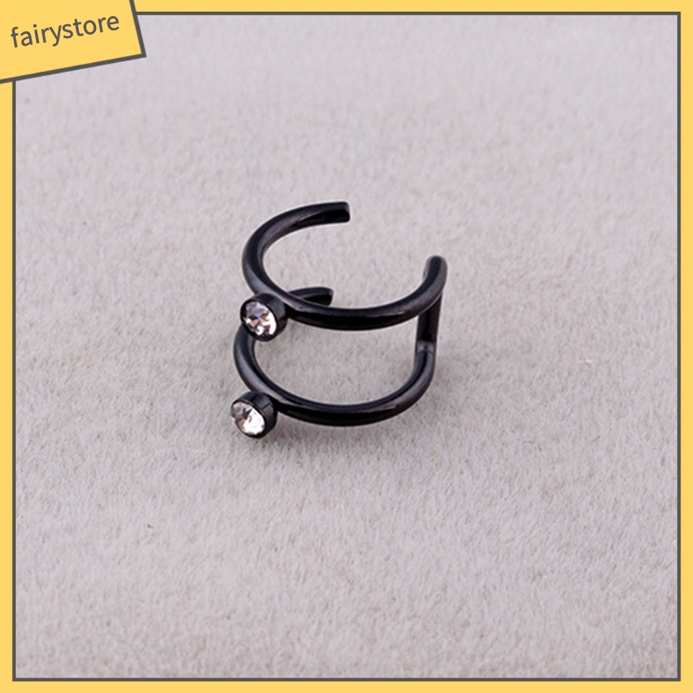 1 Khuyên Vành Tai Đính Đá Thời Trang Cho Nữ