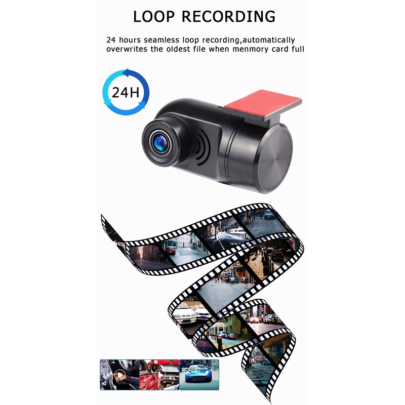 Camera Hành Trình DVR Mini 1080P HD Cổng USB Cho Android