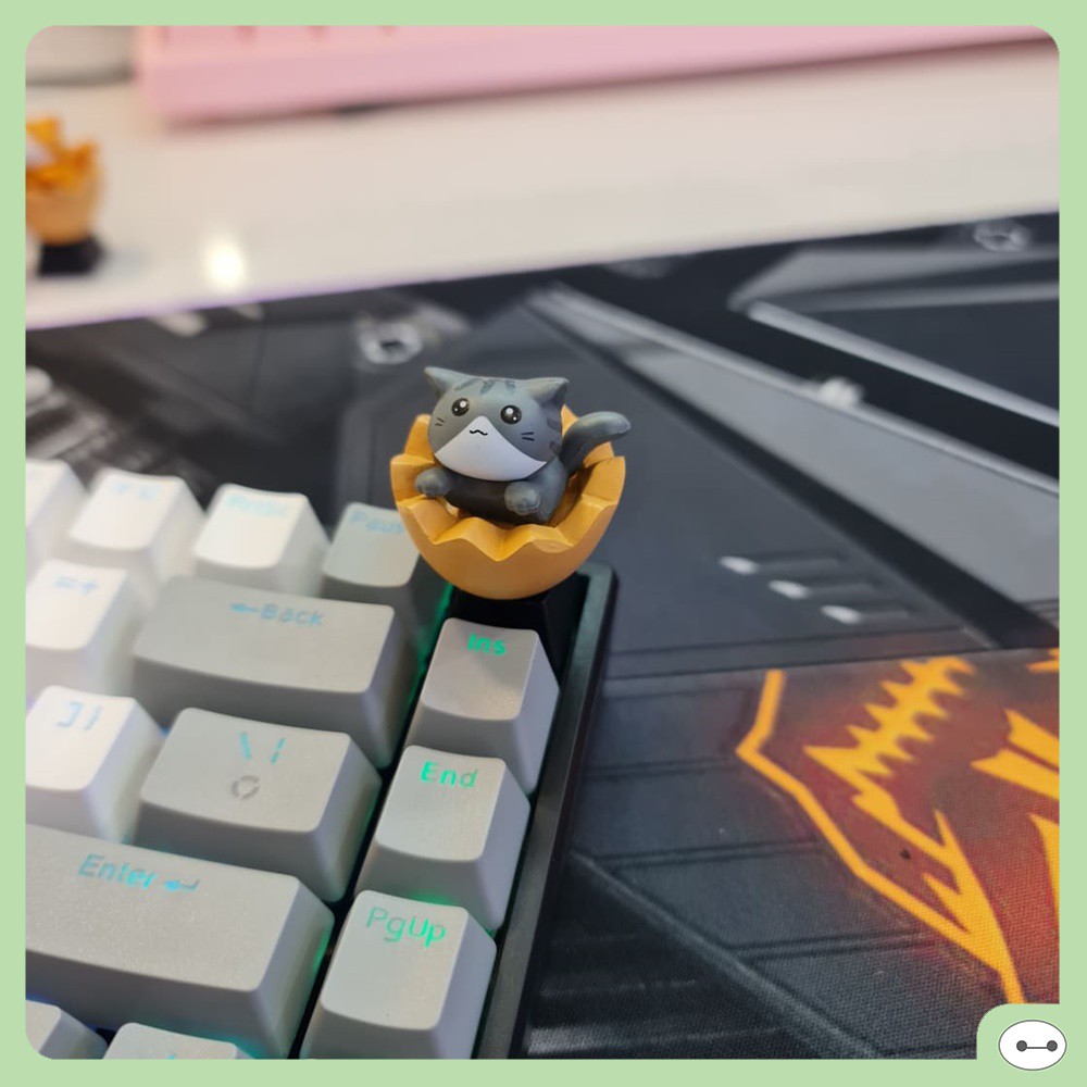 Keycap lẻ hình Mèo Con Trong Trứng siêu dễ thương Keycap Lionvn