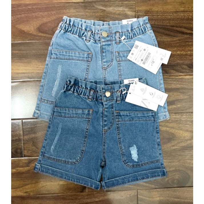 Quần Short Jean Bé Gái ZR Hai Màu