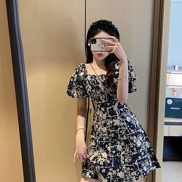 Đầm hoa ,váy chữ a cao cấp TÍT_FASHION size m l xl | BigBuy360 - bigbuy360.vn