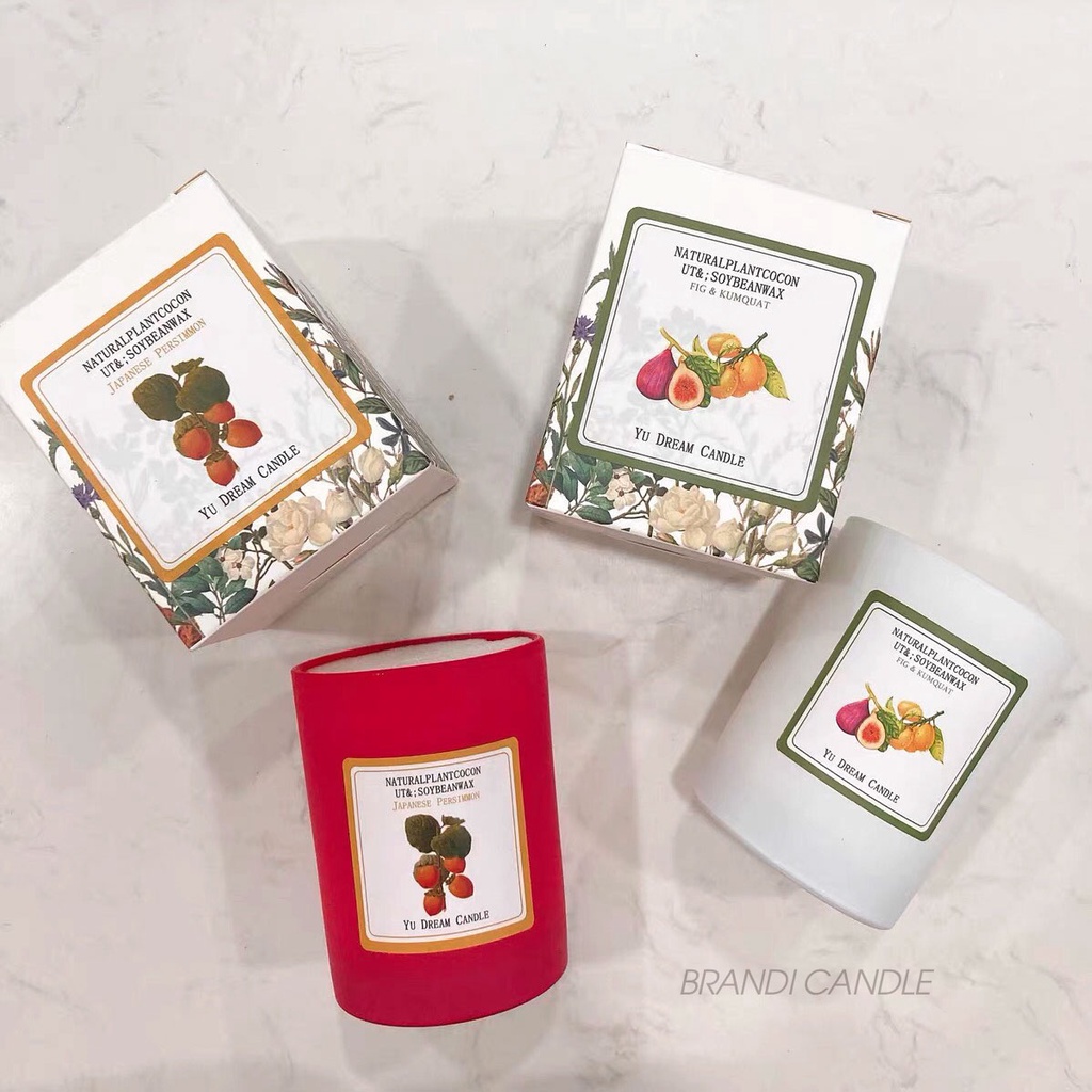 Nến thơm không khói yu dream candle hũ sắc màu