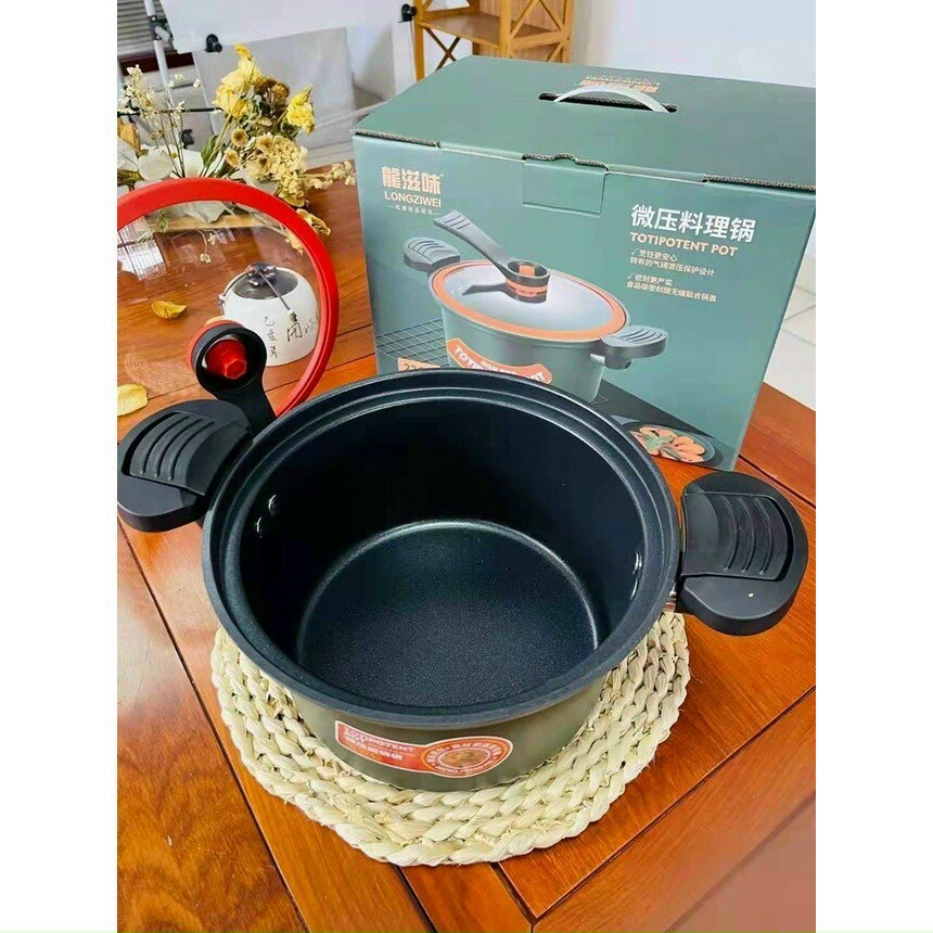 Nồi áp suất đa năng mini totipotent pot 3.5L dùng cho mọi loại bếp từ, bếp gas, bếp hồng ngoại