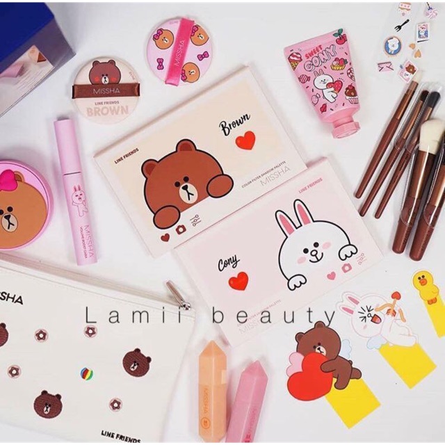 Bảng phấn mắt Missha x Line Friends Color Filter Shadow Palette