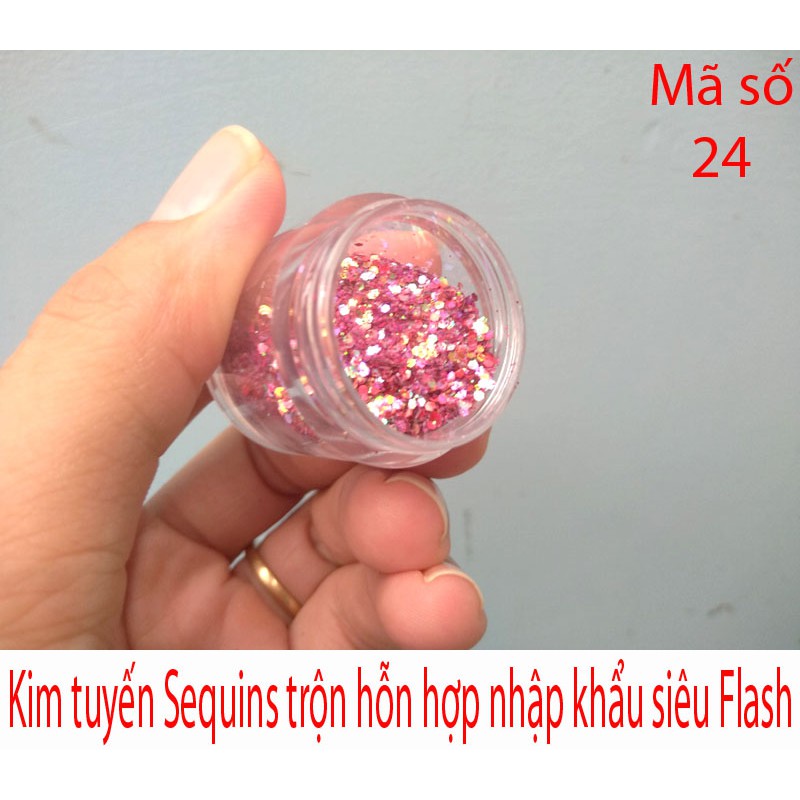 Kim tuyến Sequins siêu sáng mã số 24