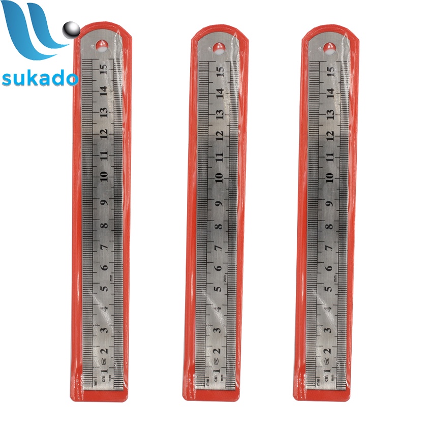 Thước kẻ Sắt 15-20-30cm SUKADO