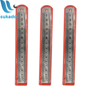 Thước kẻ sắt dài 15cm - 20cm - 30cm, được chia vạch với độ chính xác cao SUKADO