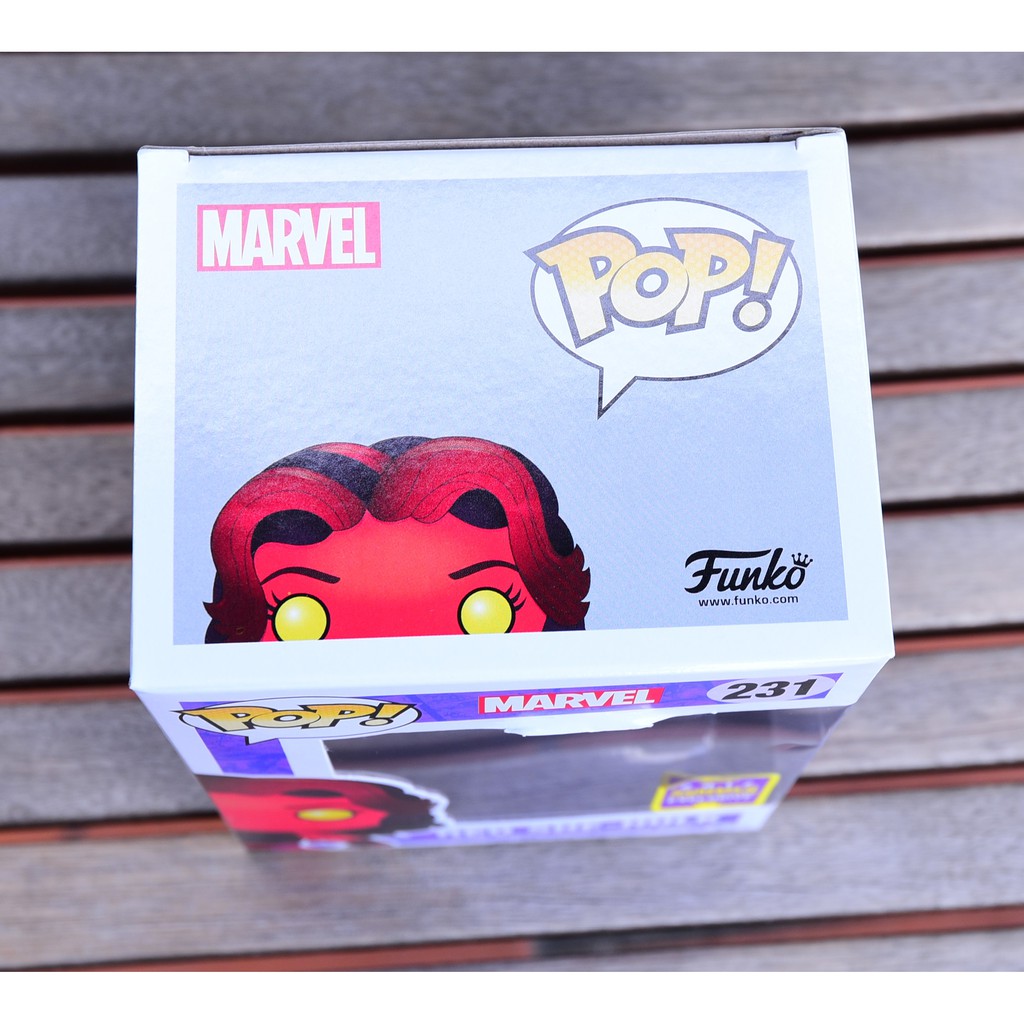 [Box 7.5/10 Sơn Lem] Mô hình nhân vật Funko Pop Marvel Red She-Hulk #231 2017 Summer Convention SDCC