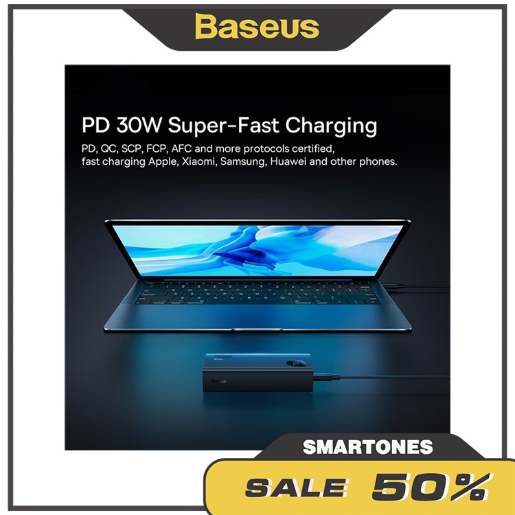 Pin dự phòng Baseus Adaman 2 Digital Display sạc nhanh 30W - 10000mAh