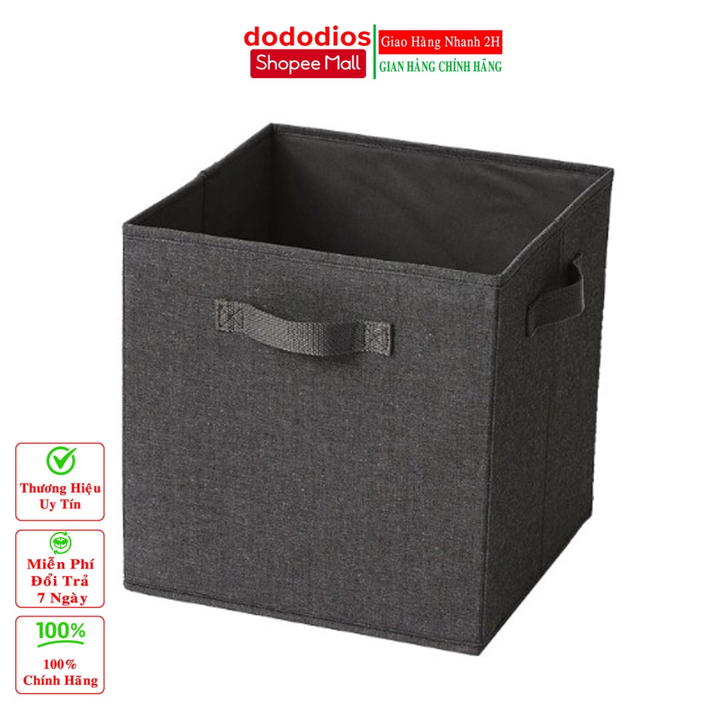 Hộp vải đựng đồ đa năng cube không nắp TD4 kích thước 28x28x28cm chính hãng dododios