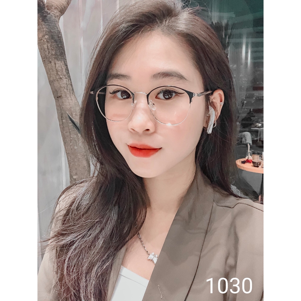 Gọng kính nữ kim loại Lilyeyewear mắt tròn thanh mảnh nhẹ nhàng 1030 | BigBuy360 - bigbuy360.vn