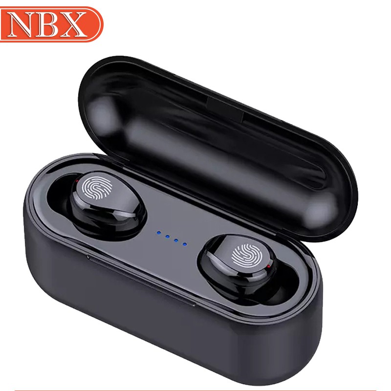 Tai Nghe Nhét Tai Bluetooth NBX F9 Cảm Ứng Với Hai Nút Chỉnh Âm Không Có Màn Hình Phong Cách Thể Thao