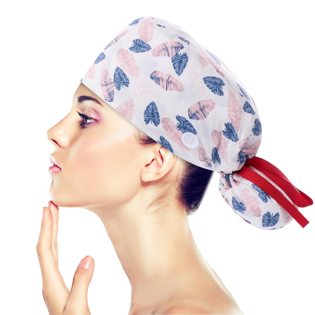 1 Mũ Trùm Đầu Cột Tóc Đuôi Ngựa Bằng Vải Cotton Có Thể Điều Chỉnh Kích Thước