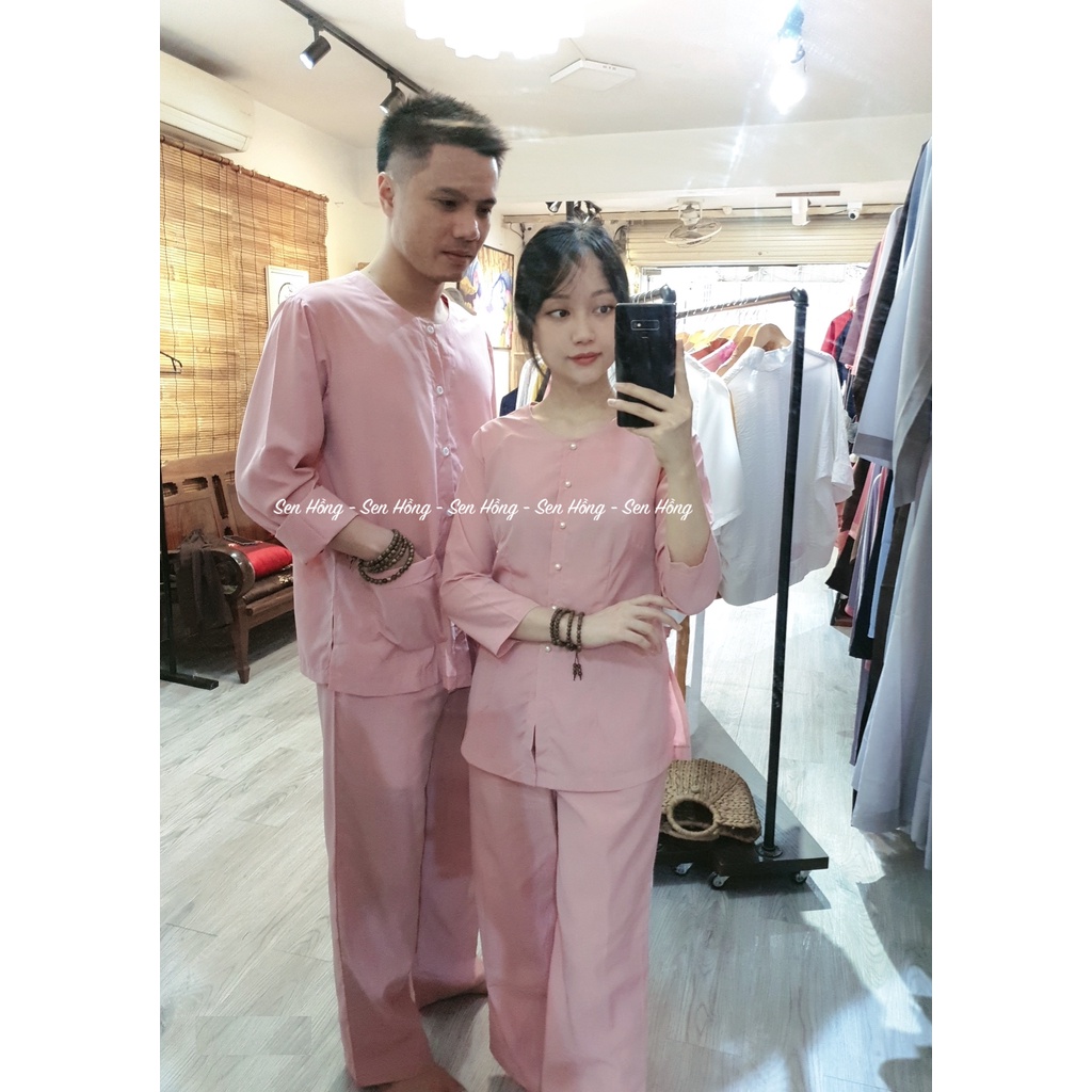 BỘ ĐỒ BÀ BA NAM # set bà ba truyền thống phom rộng thoải mái # đồ lam đi chùa đi chơi pháp phục nam B16