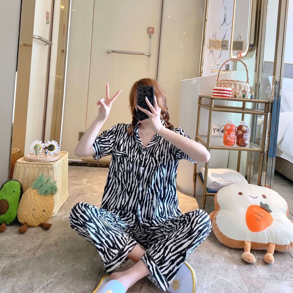 Bộ đồ ngủ nữ pijama tay ngắn quần dài thun sữa cao cấp_BNTN99 | BigBuy360 - bigbuy360.vn