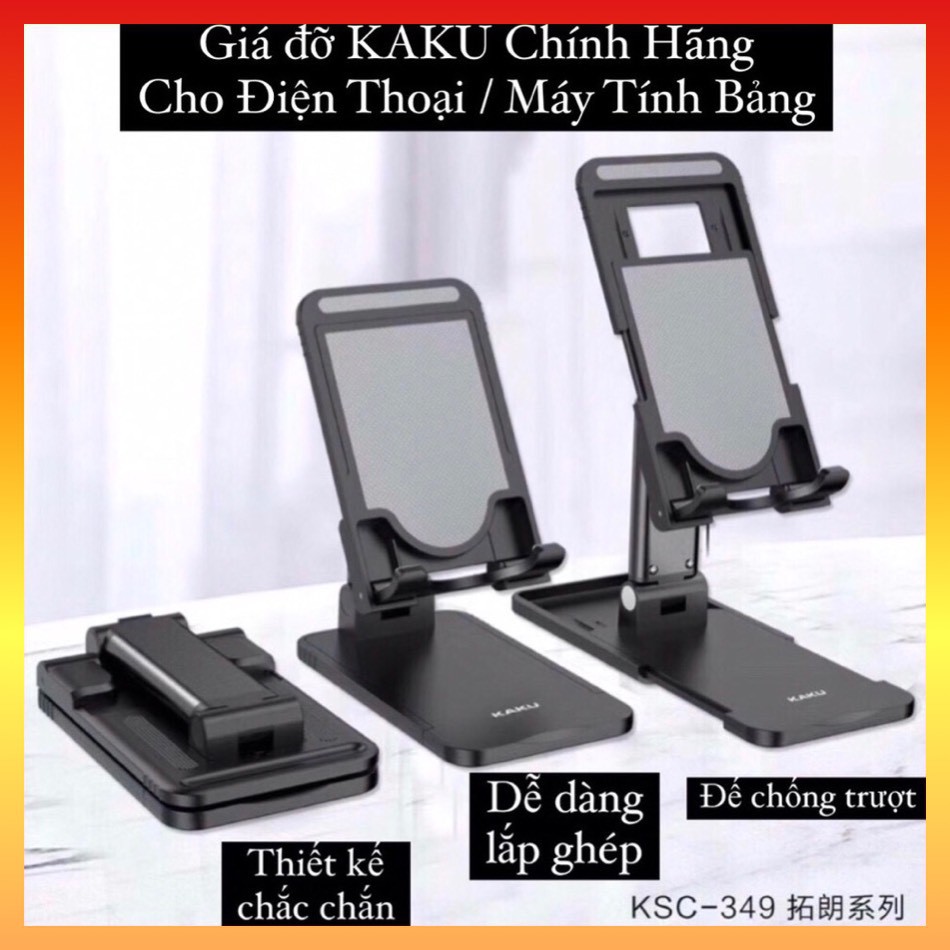 GIÁ ĐỠ KỆ ĐIỆN THOẠI MÁY TÍNH BẢNG IPAD DỄ DÀNG LẮP GỌN KAKU KSC - 349 CHÍNH HÃNG