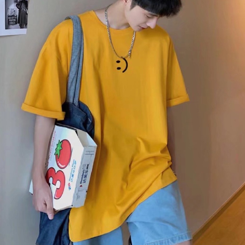 Áo Thun Tay Ngắn Dáng Rộng In Họa Tiết Phong Cách Hip Hop Hàn Quốc Thời Trang Cá Tính Cho Nam Size M-5XL