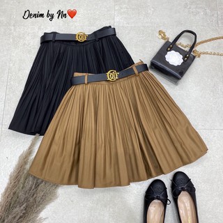 Chân váy xếp li kèm đai + 2% phí shopee