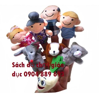 Rối ngón tay tương tác cùng con hình các nhân vật truyện NHỔ CỦ CẢI