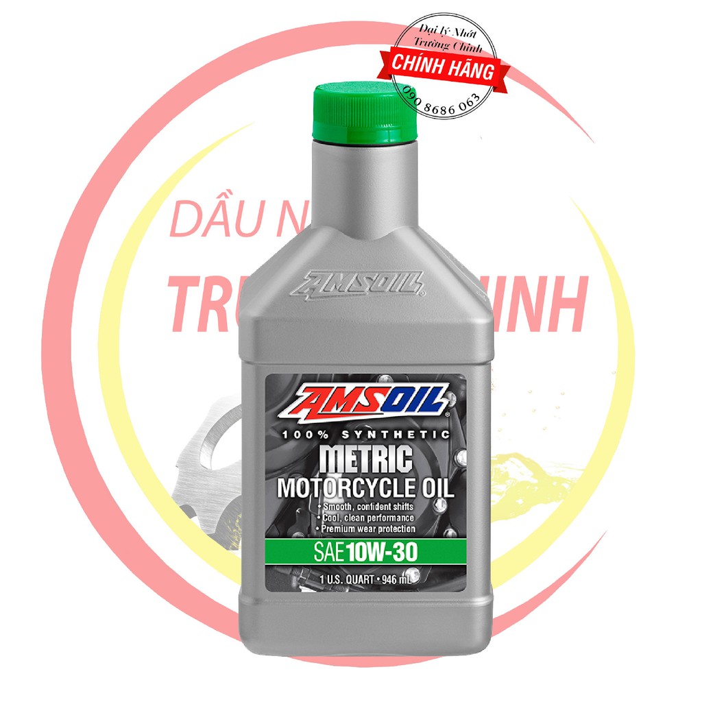 NHỚT AMSOIL SYTHETIC METRIC 10W30 DÀNH CHO XE SỐ, TAY CÔN