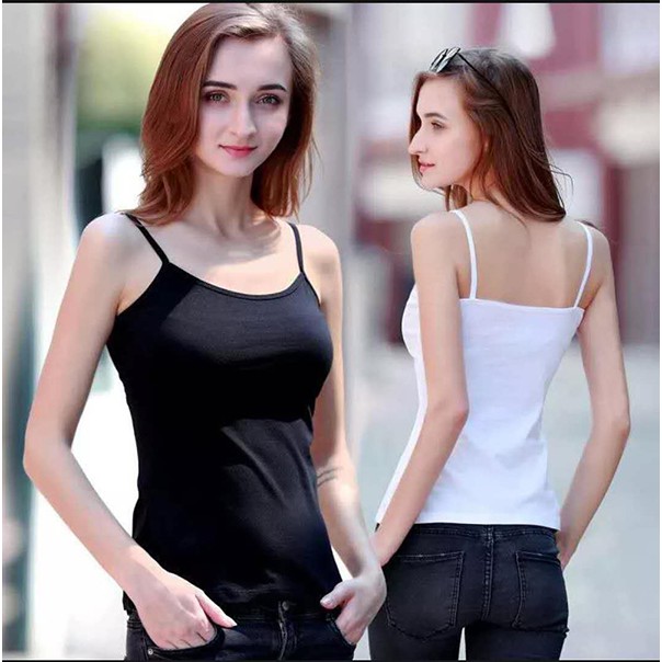 Áo Tank Top Cotton Co Giãn 10 Màu Họa Tiết Kẻ Sọc Thời Trang Cho Nữ Ai916