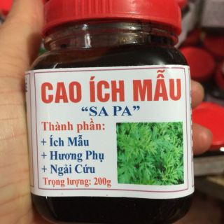 Hộp 200g cao ích mẫu như hình