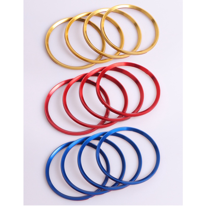 Bộ 4 Vòng Tròn Trang Trí Giữa Xe Toyota Vios Corolla Rush Yaris Wigo Camry Fortuner