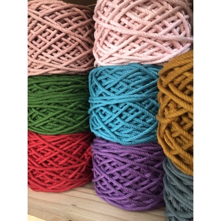Dây macrame cotton màu size 5mm làm handmade thắt macrame [Ảnh thật và Video]