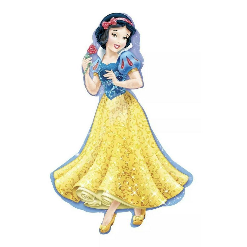 DISNEY Set 5 Bong Bóng Hình Công Chúa Belle / Cinderella / Aurora / Bạch Tuyết / Elsa Trang Trí Tiệc Sinh Nhật