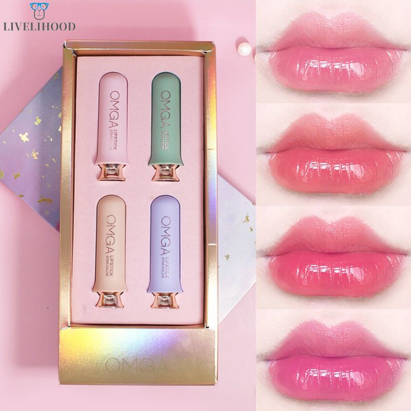 (Hàng Mới Về) Son Môi Dạng Thạch Dưỡng Ẩm Lâu Trôi Không Phai Màu