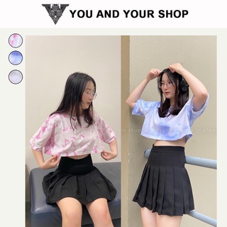 Áo Croptop Loang YAYSHOP chất thun cotton thoáng mát (3 màu) hình thật