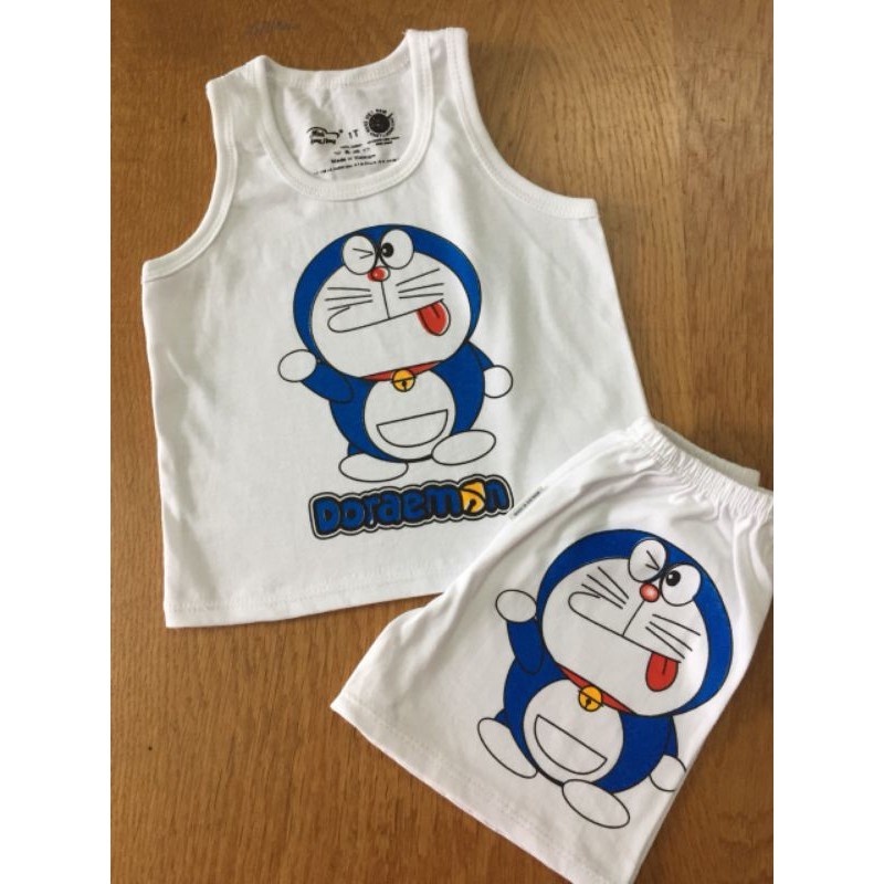 (61-70kg) Đồ bộ 3 lỗ 100% cotton cho bé trai và bé gái