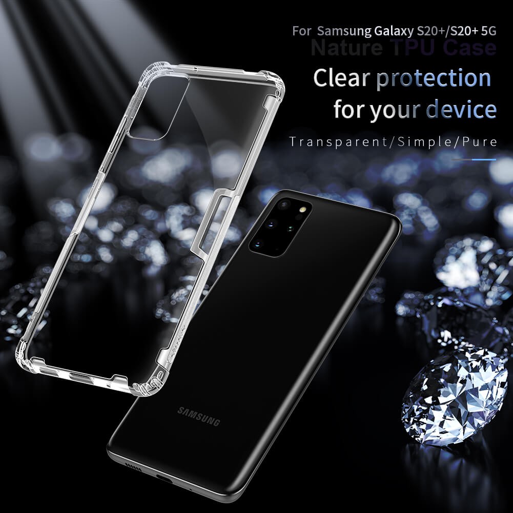 Ốp lưng dẻo cho Samsung Galaxy S20 Plus hiệu Nillkin mỏng 0.6mm, chống trầy xước - Hàng chính hãng