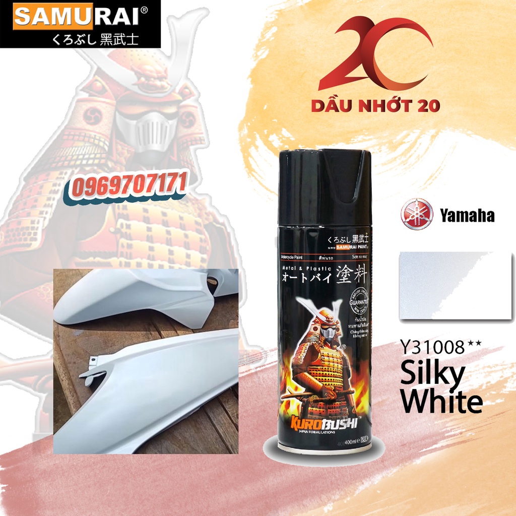 Sơn samurai MÀU TRẮNG MỊN Y31008**