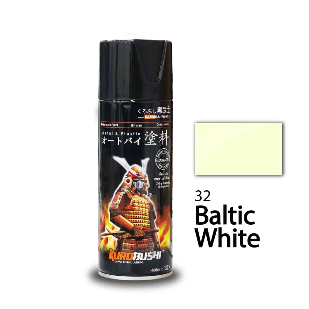 Sơn Samurai sơn xịt xe máy 32 MÀU TRẮNG BALTIC
