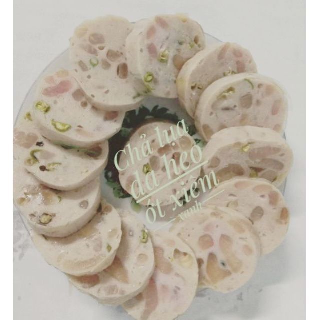 Chả da (bì) ớt xiêm xanh