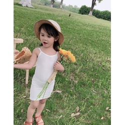 Đầm Ôm Hai Dây Thời Trang Mùa Hè Cho Bé Gái
